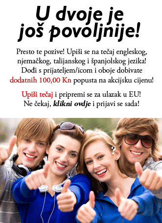 tečaj stranog jezika - upisi u tijeku